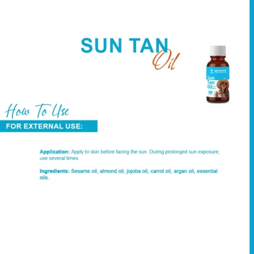 Mélange d'huile de bronzage