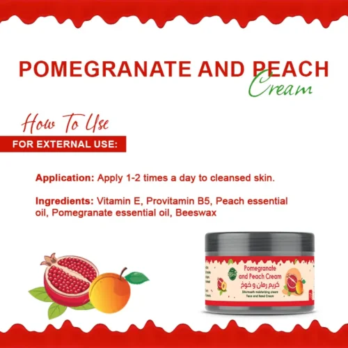 Crème à la grenade et à la pêche