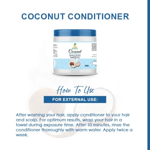 APRÈS-SHAMPOOING À L'HUILE DE COCO NEFERTITI